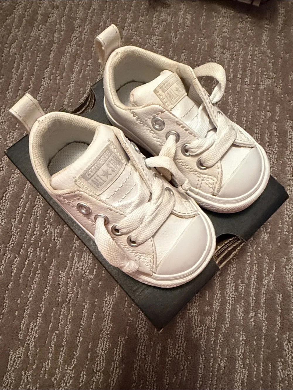 Converse Toddler White Canvas Low-Top Sneakers